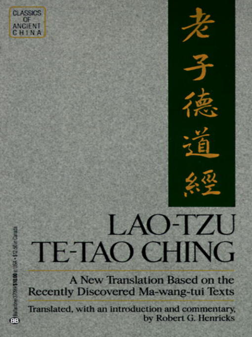 Title details for Lao-Tzu by Robert G.Henricks - Available